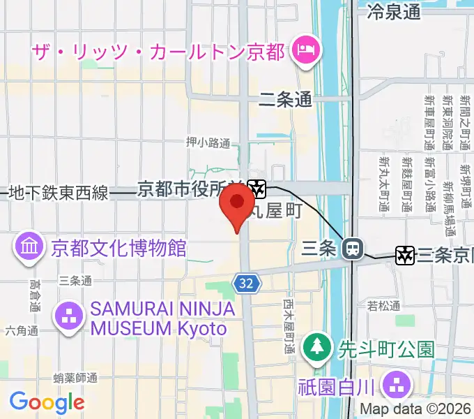 JET SET京都店の地図