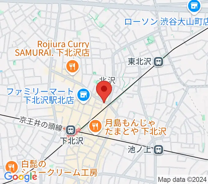 JET SET TOKYO下北沢店の地図