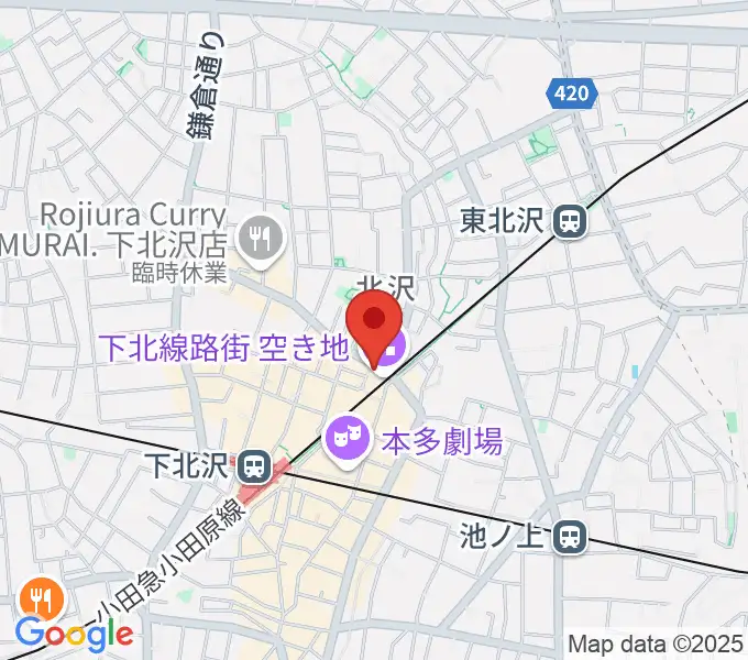 JET SET TOKYO下北沢店の地図
