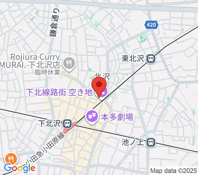 JET SET TOKYO下北沢店の地図