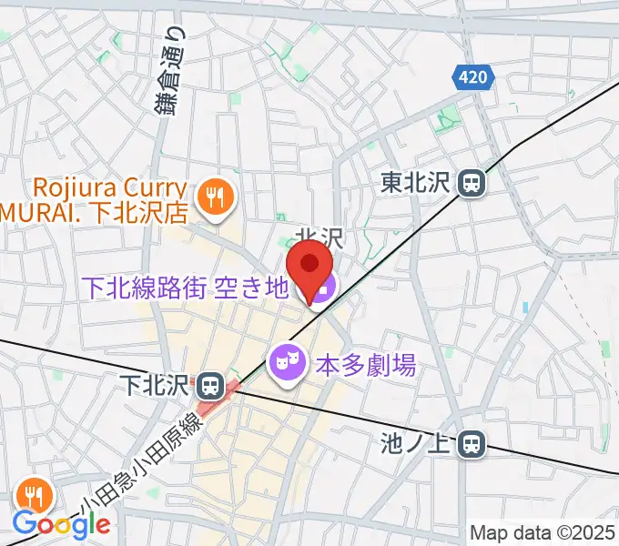 JET SET TOKYO下北沢店の地図