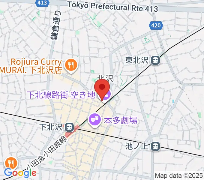 JET SET TOKYO下北沢店の地図