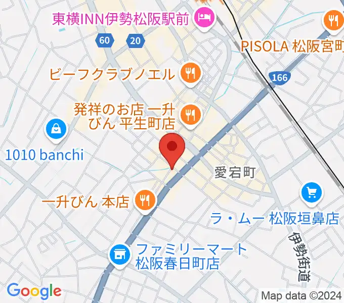 松阪ROCKERS CLUBの地図