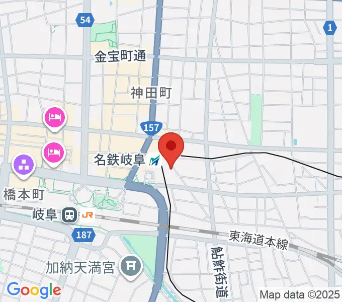 バナナレコード岐阜店の地図