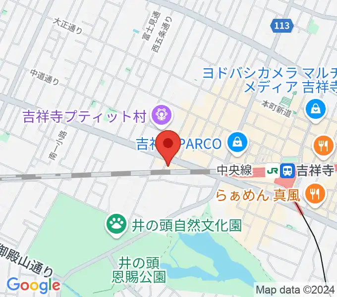 ココナッツディスク吉祥寺店の地図