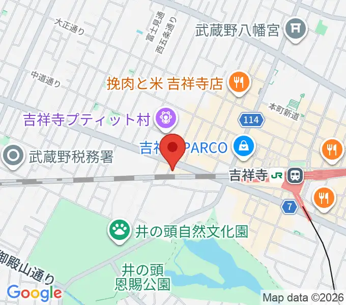 ココナッツディスク吉祥寺店の地図