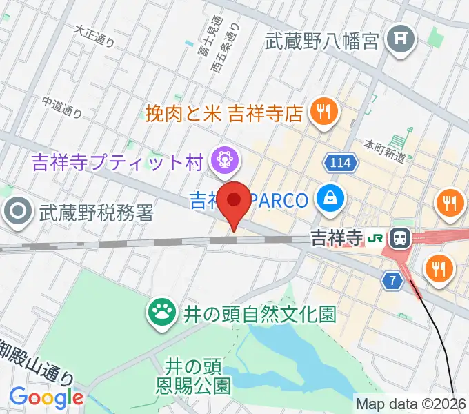 ココナッツディスク吉祥寺店の地図