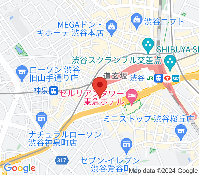 渋谷GUILTY の場所