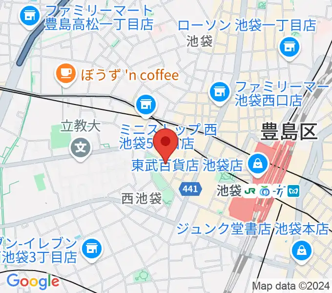 ココナッツディスク池袋店の地図