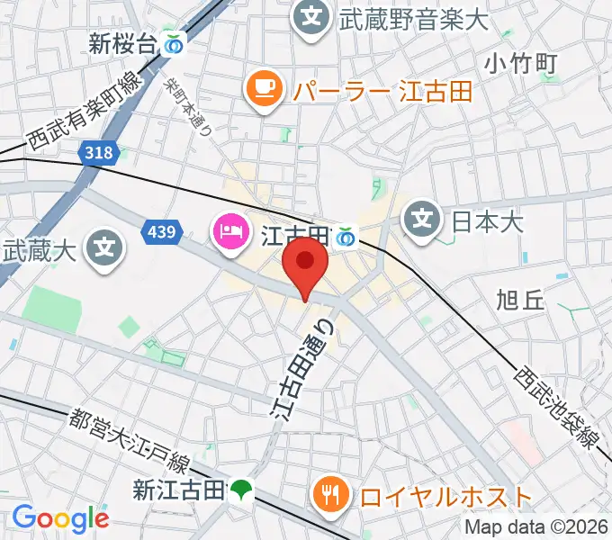 ココナッツディスク江古田店の地図