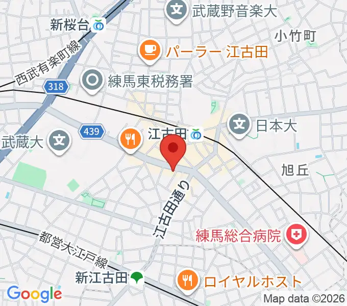 ココナッツディスク江古田店の地図