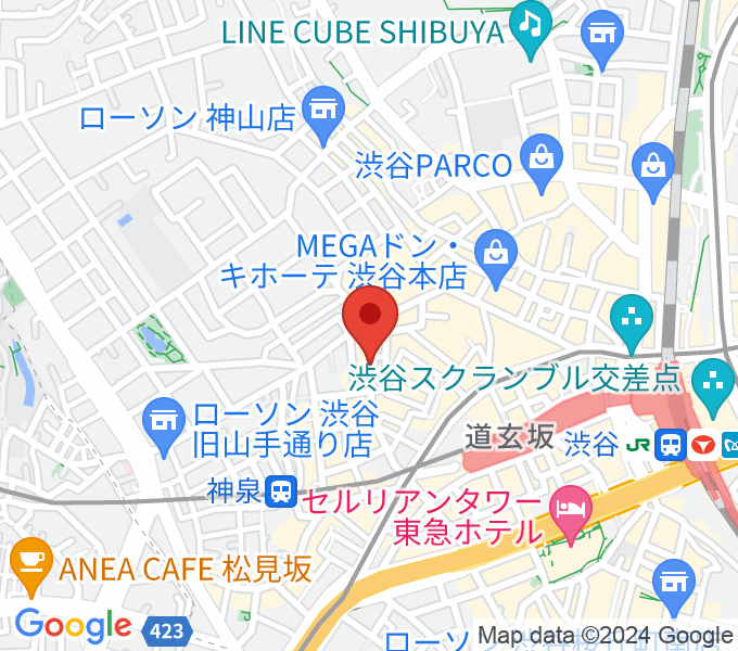 渋谷ユーロライブの場所