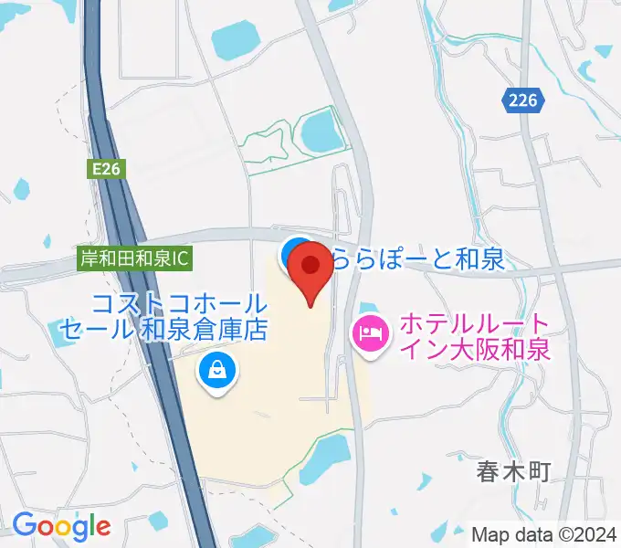 HMVららぽーと和泉の地図