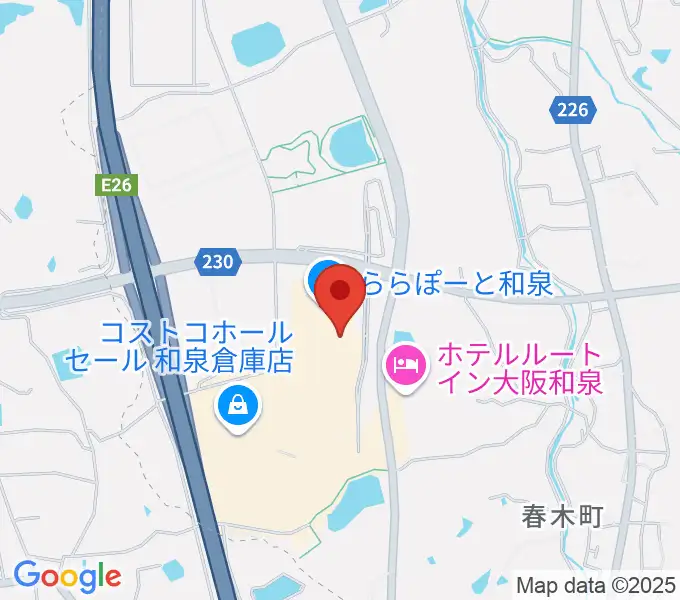 HMVららぽーと和泉の地図