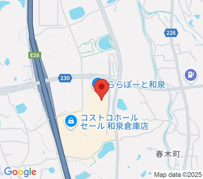 HMVららぽーと和泉の地図