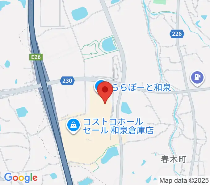 HMVららぽーと和泉の地図