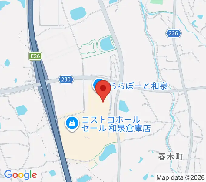 HMVららぽーと和泉の地図