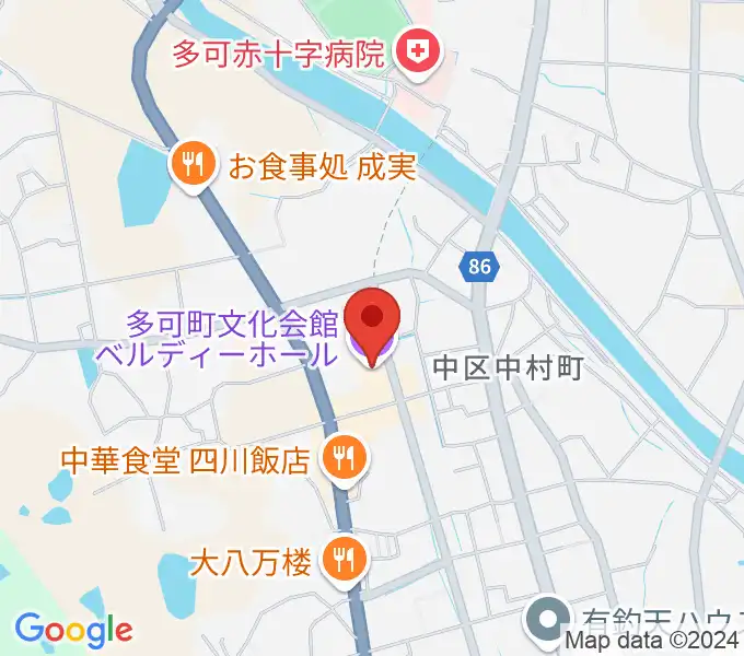 多可町文化会館 ベルディーホールの地図