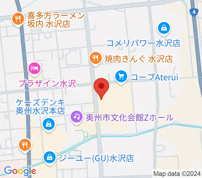 正時堂アテルイセンターの地図