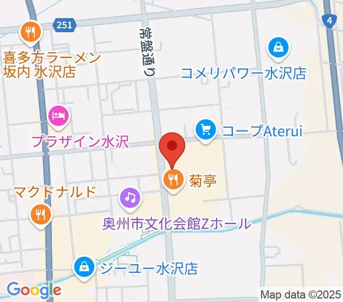 正時堂アテルイセンターの地図
