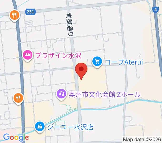 正時堂アテルイセンターの地図