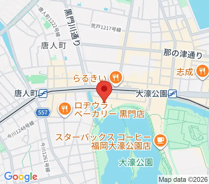 大濠公園能楽堂の地図