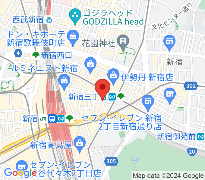 ディスクユニオン新宿の場所