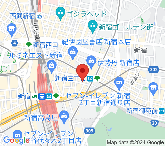ディスクユニオン新宿の場所