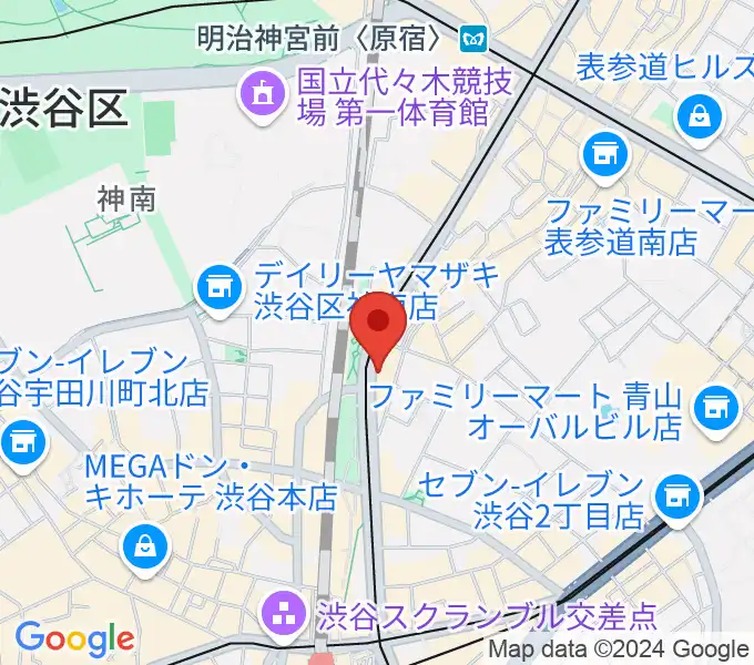 ハイファイ・レコード・ストアの地図