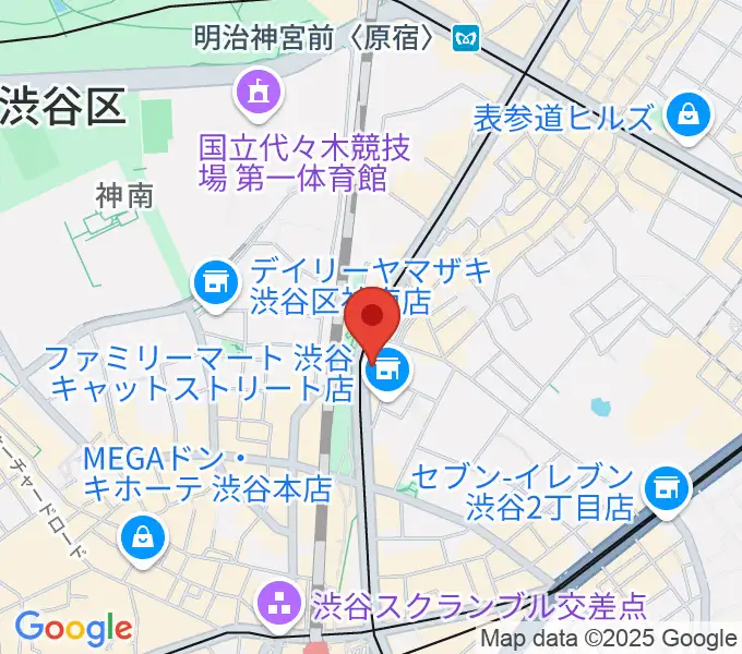 ハイファイ・レコード・ストアの地図