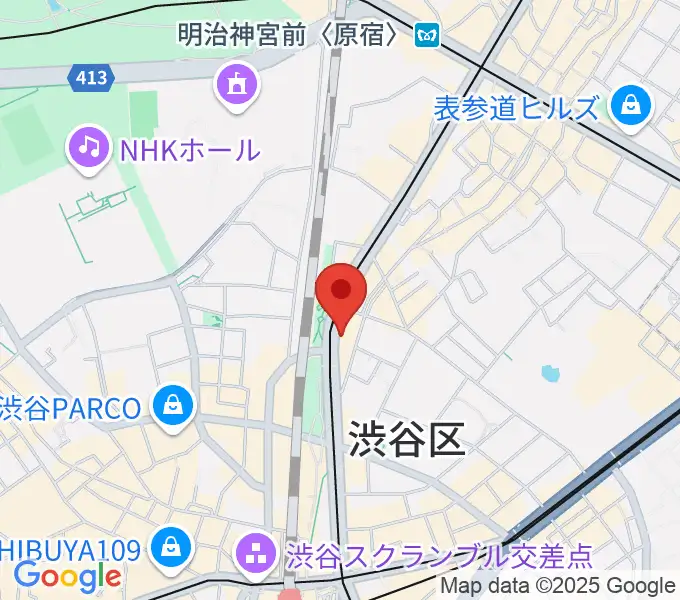 ハイファイ・レコード・ストアの地図