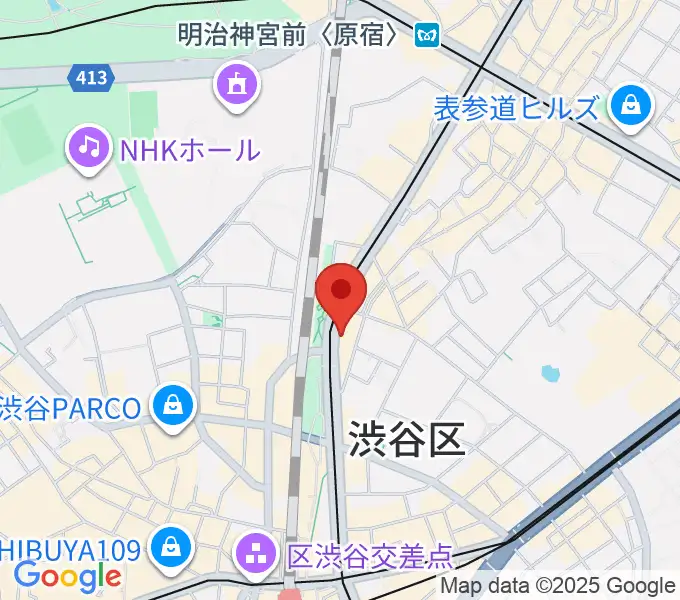 ハイファイ・レコード・ストアの地図