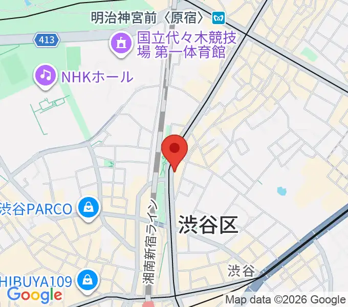 ハイファイ・レコード・ストアの地図