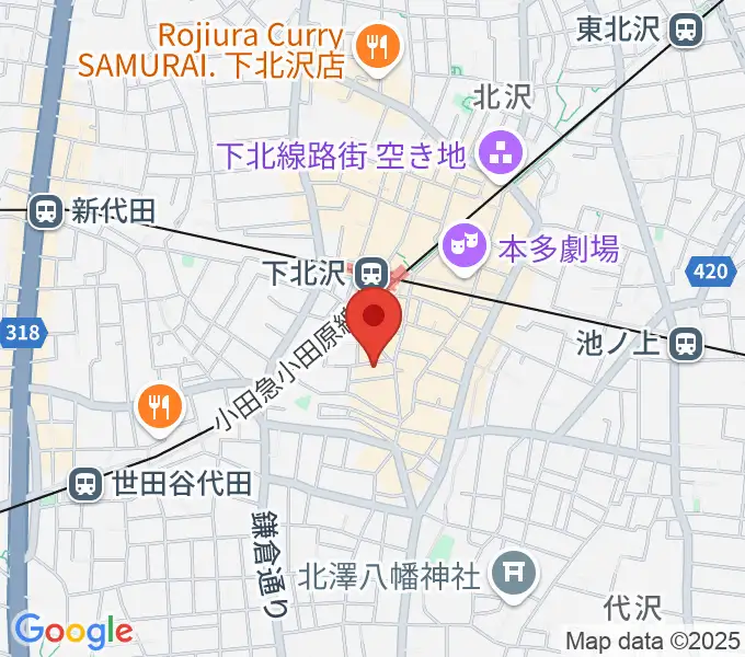 ディスクショップ・ゼロの地図