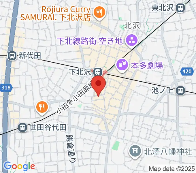 ディスクショップ・ゼロの地図