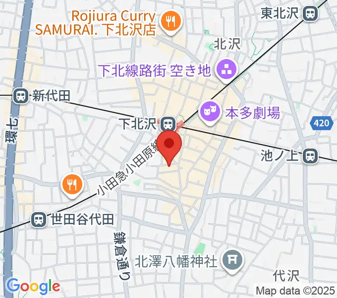 ディスクショップ・ゼロの地図
