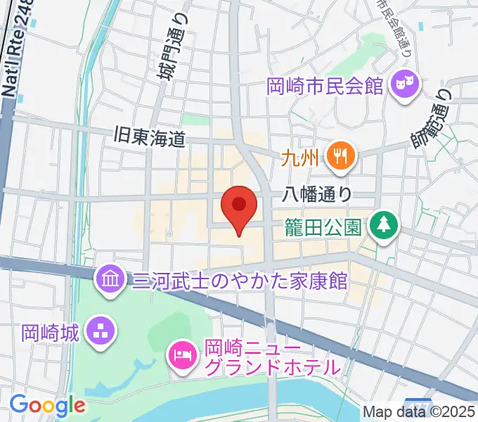 バナナレコード岡崎シビコ店の地図
