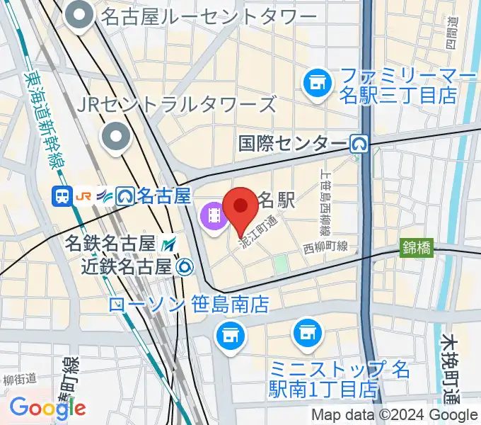 バナナレコード名駅店の地図