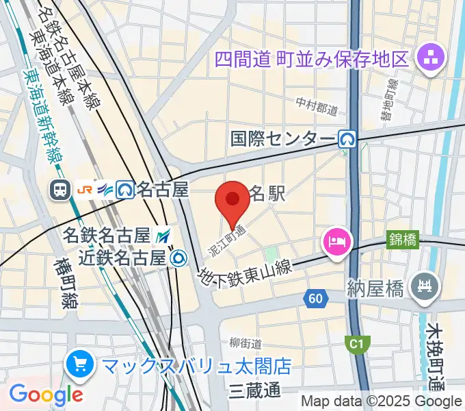 バナナレコード名駅店の地図