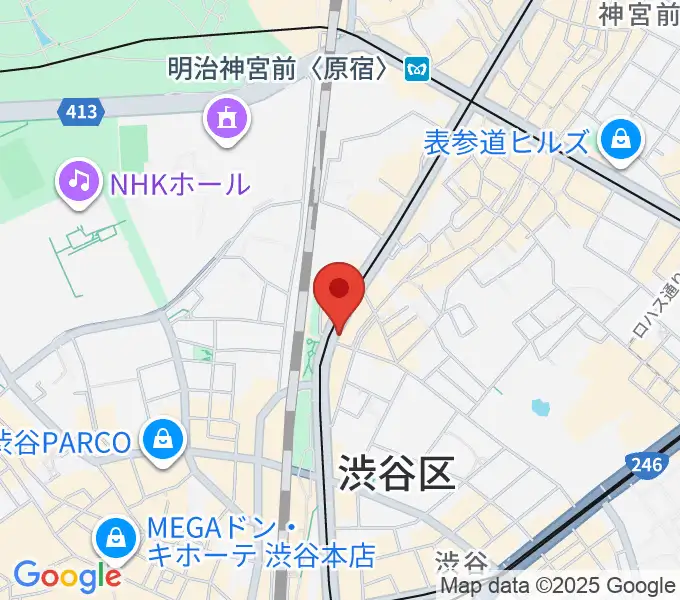 原宿クロコダイルの地図