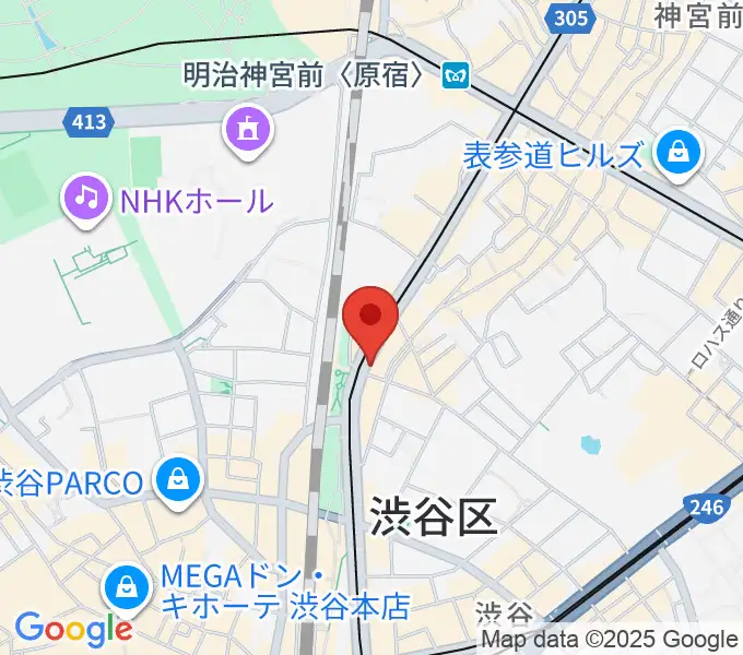 原宿クロコダイルの地図