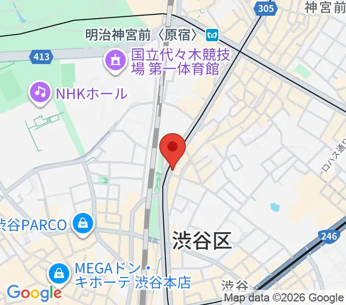 原宿クロコダイルの地図
