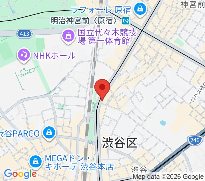 原宿クロコダイルの地図