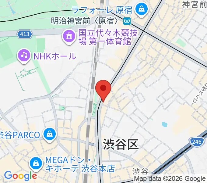 原宿クロコダイルの地図