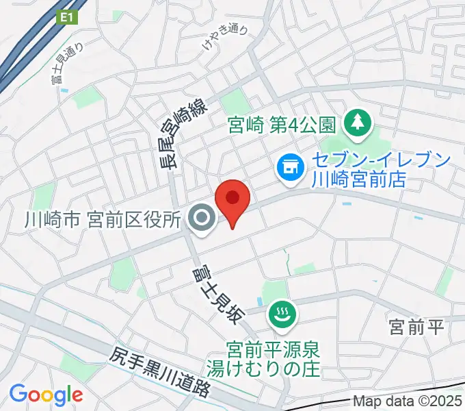 川崎市宮前市民館の地図