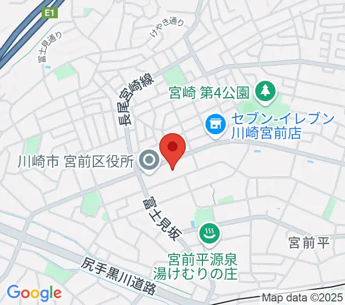 川崎市宮前市民館の地図