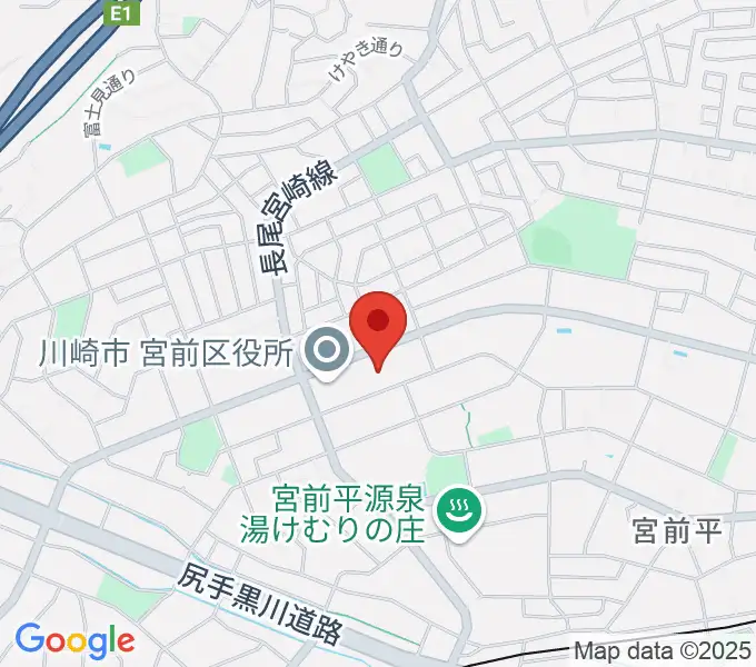 川崎市宮前市民館の地図