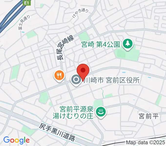 川崎市宮前市民館の地図