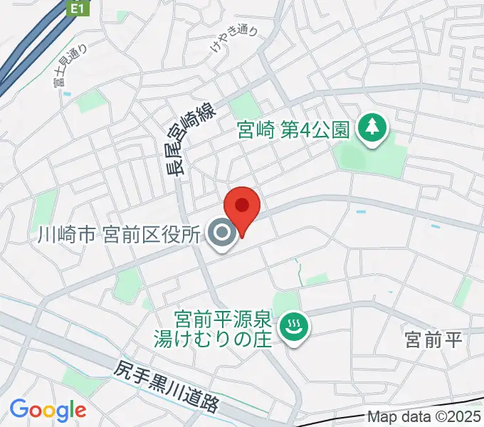 川崎市宮前市民館の地図
