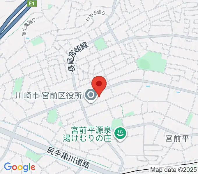 川崎市宮前市民館の地図